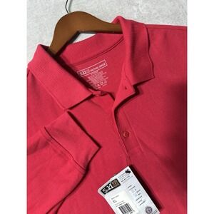 NWTS 511 Tactical Long Sleeve Utility Polo Shirt Mens XL Red Professional 72057